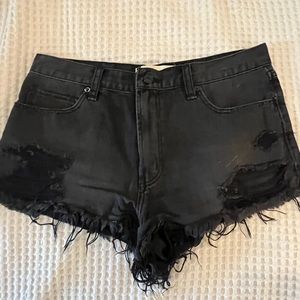 Black A&F Short Jean Shorts